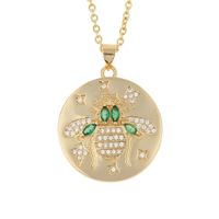 Fashion Butterfly Copper Inlaid Zircon Necklace Wholesale sku image 1