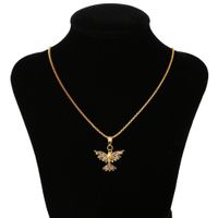 Fashion Eagle Copper Inlaid Zircon Necklace Wholesale sku image 1