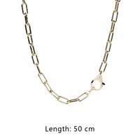 Fashion New Style Copper Interlocking Zircon Simple Necklace Set sku image 5
