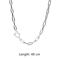 Mode Neuen Stil Kupfer Interlocking Zirkon Einfache Halskette Set sku image 4