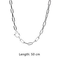Mode Neuen Stil Kupfer Interlocking Zirkon Einfache Halskette Set sku image 6