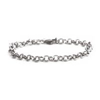 Simple Geometric Stainless Steel Bracelet sku image 1