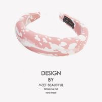 Creative New Fashion Sponge Milk Pattern Sponge Headband sku image 2