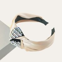 Korea's Fashion New Satin Knotted Color Diamond Headband sku image 4