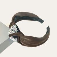 Korea's Fashion New Satin Knotted Color Diamond Headband sku image 7