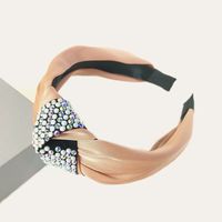 Korea's Fashion New Satin Knotted Color Diamond Headband sku image 9