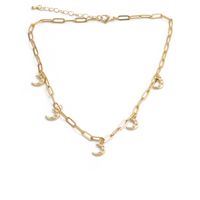 Fashion Heart-shape Copper Inlaid Zircon Necklace Wholesale sku image 1