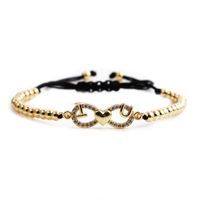 Fashion Gold Heart Infinity Adjustable Bracelet sku image 4
