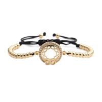 Ethnic Style Zircon Gold Infinity Geometric Adjustable Bracelet sku image 3