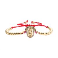 Bohemian Colored Zircon Virgin Mary Adjustable Bracelet sku image 4