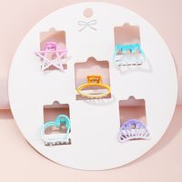 Korean Fashion Style New Alloy Two-color Hair Clip Set main image 1