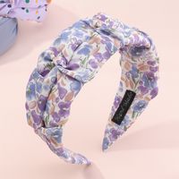 Korean Fashion Style New Polka-dot Sweet Floral Solid Color Hairband Set main image 5