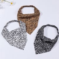 Fashion New Style Korean Leopard Print Triangle Hairband Set main image 2