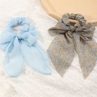 Korean New Style Fashion Solid Color Bow Hair Scrunchies main image 1