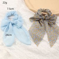 Korean New Style Fashion Solid Color Bow Hair Scrunchies main image 3