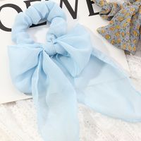Korean New Style Fashion Solid Color Bow Hair Scrunchies main image 5