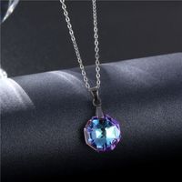 Fashion Geometric Octagonal Titanium Steel Necklace Wholesale main image 2