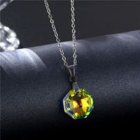 Fashion Geometric Octagonal Titanium Steel Necklace Wholesale main image 5