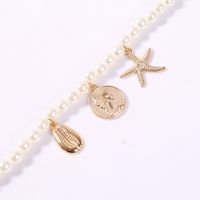 Fashion Coin Starfish Shell Pearl Bracelet main image 6