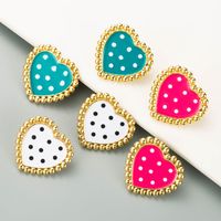 New Fashion Alloy Dripping Wave Dim Sum Earrings main image 2