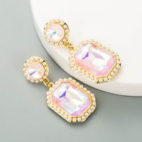 New Fashion Style Exaggerated Square Creative Pearl Earrings main image 5