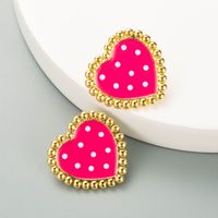 New Fashion Alloy Dripping Wave Dim Sum Earrings sku image 2