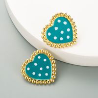 New Fashion Alloy Dripping Wave Dim Sum Earrings sku image 3