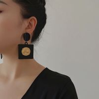 New Fashion Exaggerated Black Punk Earrings main image 5