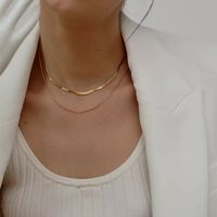 Fashion Geometric Double-layer Alloy Necklace Wholesale main image 10