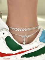 Fashion New Heart-shaped Anklet main image 1