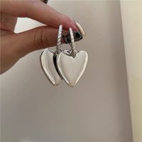 Fashion Metal Peach Heart-shaped Earrings sku image 1