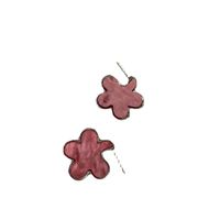 Korean Style Flower Drip Oil Resin Earrings main image 6