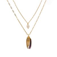 Nouveau Collier Multicouche De Pendentif De Perles D&#39;eau Douce De Style De Mode main image 6