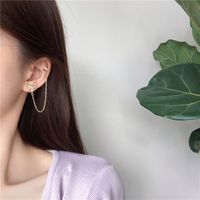 Korean Style Butterfly Diamond Stud Earrings main image 3