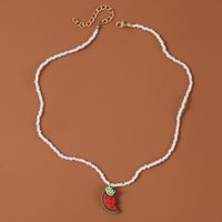 Bohemian Handmade Miyuki Bead Fruit Necklace main image 4