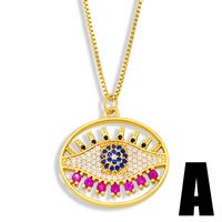 Fashion Geometric Emoji Copper Necklace Wholesale sku image 1