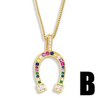 Fashion Geometric Emoji Copper Necklace Wholesale sku image 2