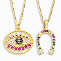 Fashion Geometric Emoji Copper Necklace Wholesale main image 1