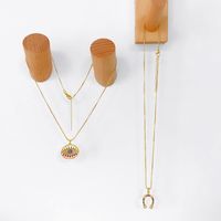 Fashion Geometric Emoji Copper Necklace Wholesale main image 5
