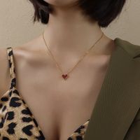 Fashion Heart-shape Stainless Steel Necklace Wholesale main image 4