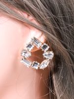 Fashion New Style Geometric Simple Diamond-studded Multi-color Earrings main image 5