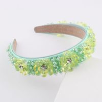 New Fashion Transparent Crystal Flower Diamond Headband main image 4