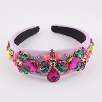 New Style Baroque Colored Diamonds Geometric Headband main image 5
