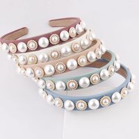 New Korean Fashion Milk Silk Pearl Headband main image 1