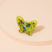 Fashion Butterfly Acrylic Resin Ring main image 5