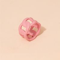 Korean Candy Color Geometric Resin Ring main image 5