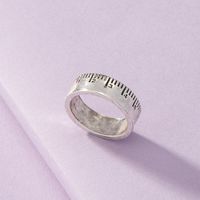 Fashion Geometric Ruler Alloy Rings Wholesale main image 4