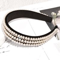Mode Perle Strass Flanell Stirnband main image 5