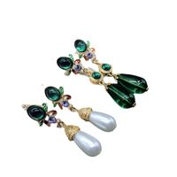 Fashion Geometric Drip Glaze Pearl Alloy Earrings Wholesale main image 6