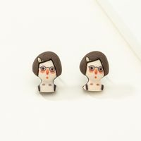 Cartoon Creative Funny New Resin Cute Earrings main image 3